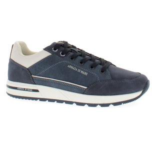 Armata di Mare Scarpe Uomo Sneakers Casual Stringate con Soletta Rimovibile in Memory Foam AMU 1L915 Navy