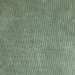 Lot de 2 chaises chromées, cannage et velours côtelé - PAULA