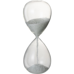 J-Line sablier Perlés - verre - blanc - large