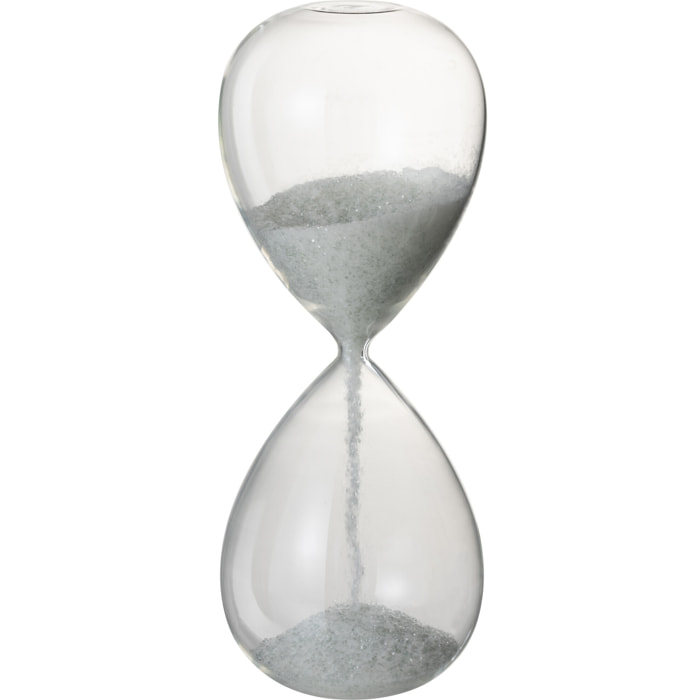 J-Line sablier Perlés - verre - blanc - large