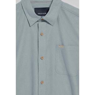 Camisa oxford Cambridge verde con bolsillo y detalle Polo Club