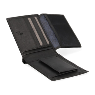 Portafoglio uomo vera pelle - Modello Araldo Prime - Casual - 12.0 x 10.0 x 2.5 cm