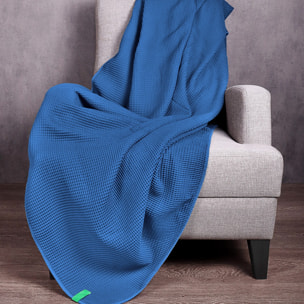 Manta clásica benetton azul