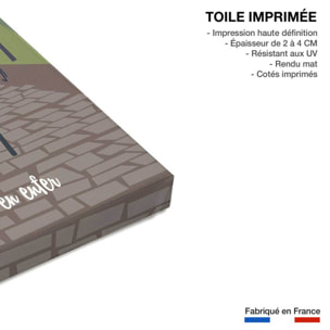 Tableau course Paris - Roubaix Toile imprimée