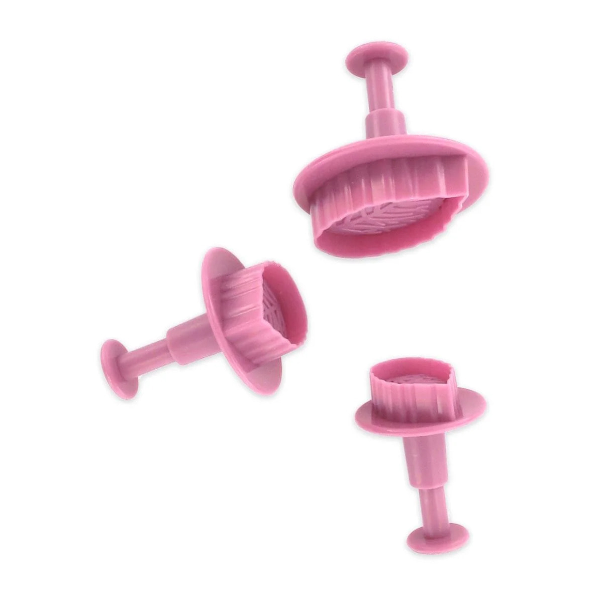 Lot de 3 emporte-pièces poussoir motif feuille Zenker Sweet Sensation