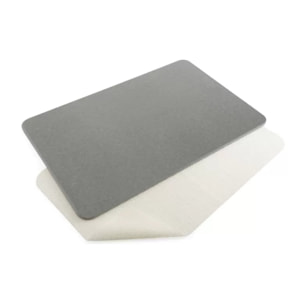 TAPIS DE BAIN DIATOMITE GRIS MOYEN 60X39CM MSV