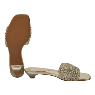 Ciabatta intreccio - tacco 3,5 cm