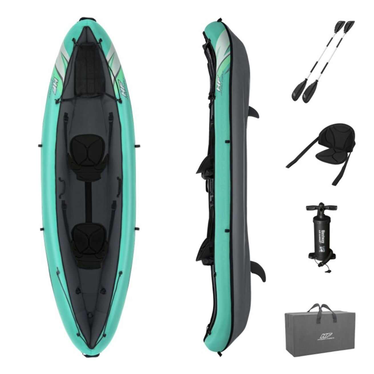 Bestway Kayak gonflable Hydro-Force Ventura Elite X2 330 x 86 cm 2 adultes