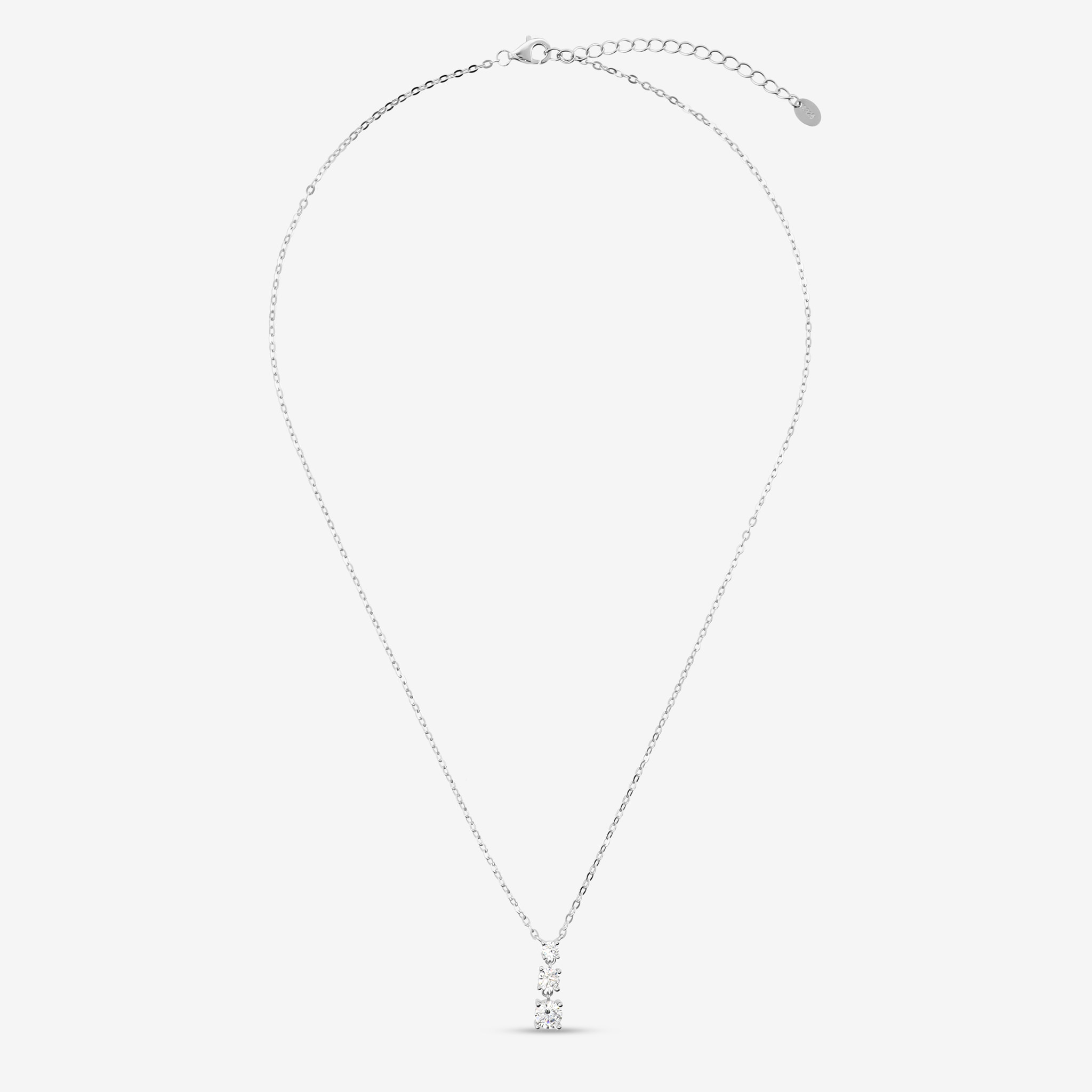 Collana in Argento 925 con Cubic Zirconia Graduate