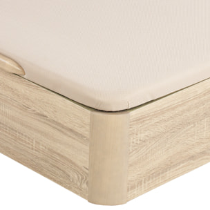 Canapé Abatible 32CM | ENVÍO, MONTAJE Y RECOGIDA ANTIGUO INCLUIDO | Apertura Lateral | Madera | Natural | WHAT THE SLEEP