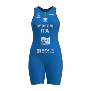 Briko - Tute Sportive, Donna, Blu - Briko Fitri W Body Amateur Sleek