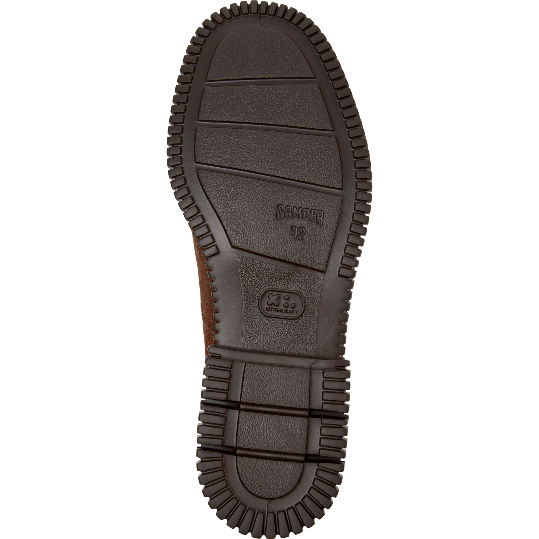 Zapatos de cordones - CAMPER Pix - Marron - Cuero de gamuza