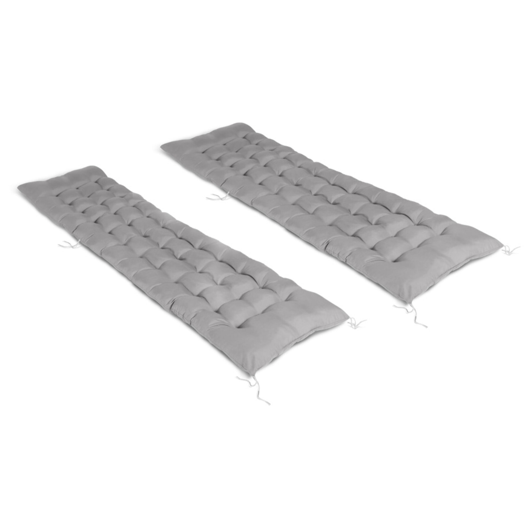 Coussins universels gris pour bain de soleil - lot de 2