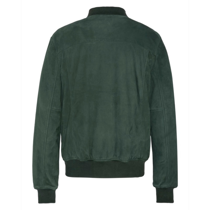 LC300SUEDE BOMBER JACKETSchott NYC P/EGREEN