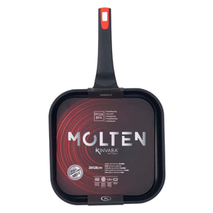 GRIGLIA 28X28 IN GHISA FULL INDUCTION MOLTEN