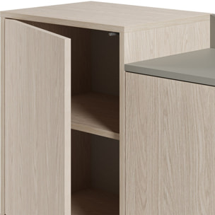 Buffet 4 portes bicolore - AMOS