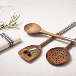 Set de 3 Utensilios de Cocina de Madera de Acacia El Bohio San Ignacio