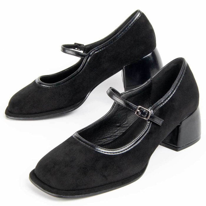 Zapato De Tacón - Negro - Altura: 5 Cm