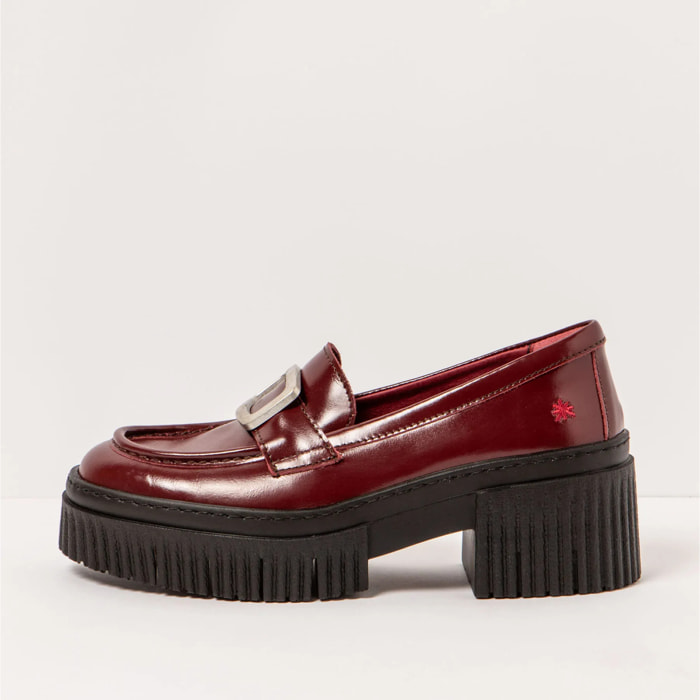 Zapatos con tacón 1372 NAPPA SHINNY BURDEOS/YORK color Burdeos