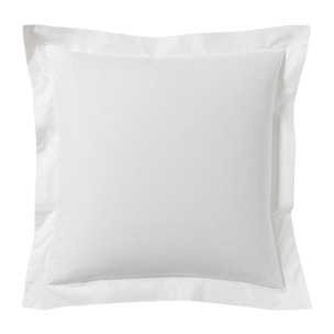 Taie d'oreiller unie en percale de coton, ROYAL LINE, Blanc