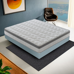 Materasso 150x190 in Memory Foam - Alto 26 cm - 9 Zone di Comfort - Sfoderabile - Memory Gel