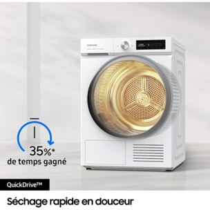 Sèche linge pompe à chaleur SAMSUNG DV90BB7445GWS3 Bespoke AI