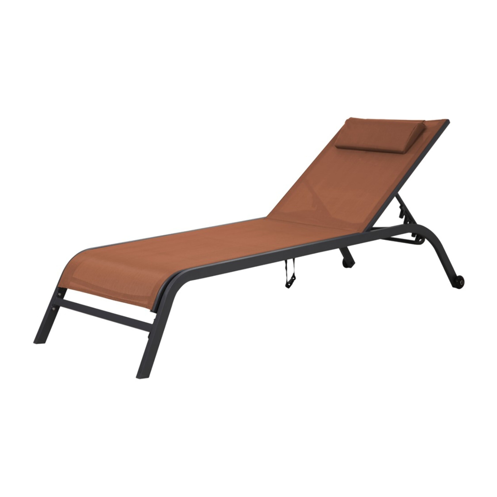 Transat de jardin en acier - terracotta - GOZO