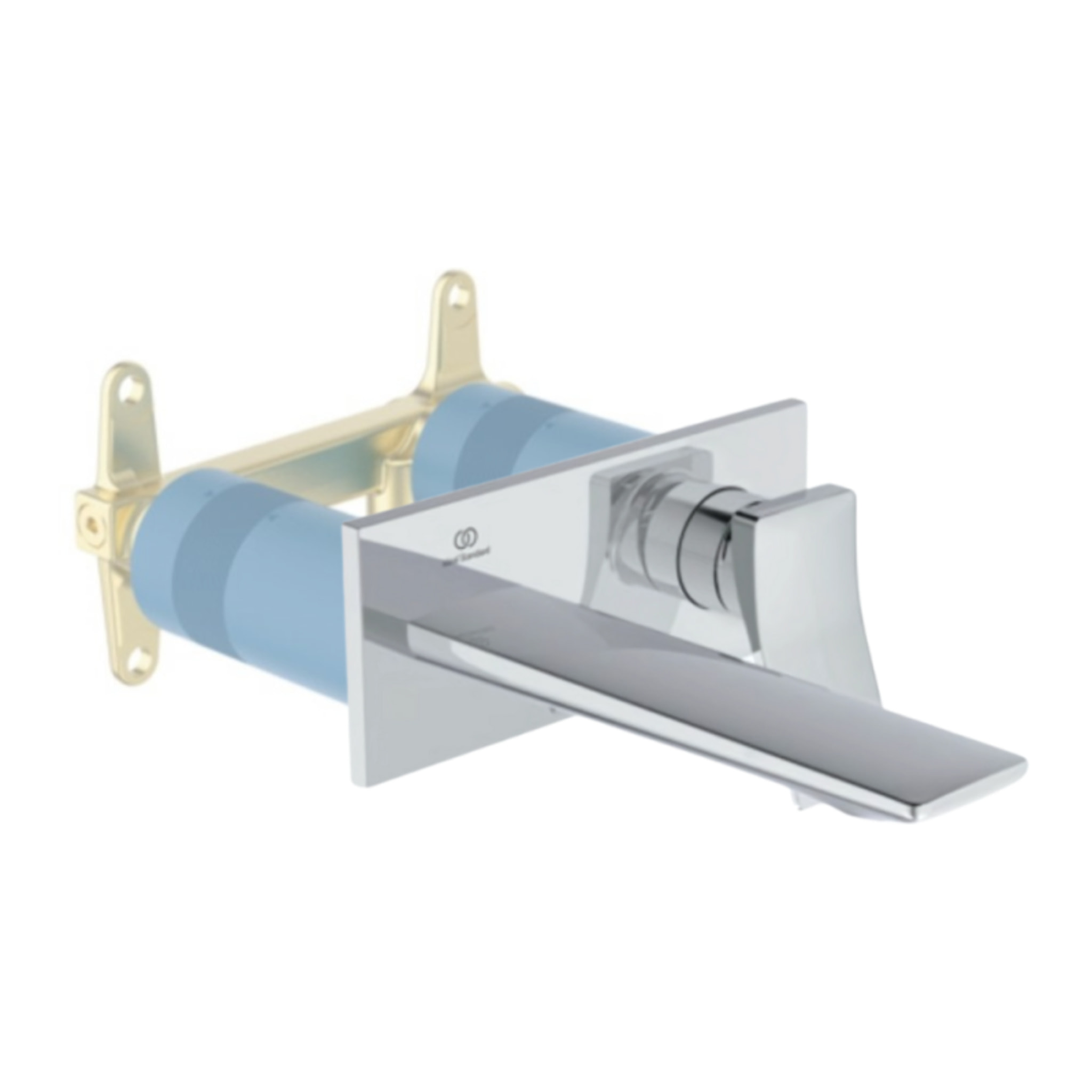 Mitigeur lavabo encastré Conca chrome + Corps encastré