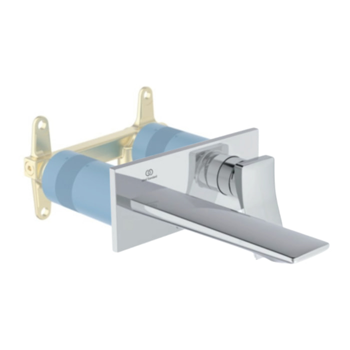 Mitigeur lavabo encastré Conca chrome + Corps encastré