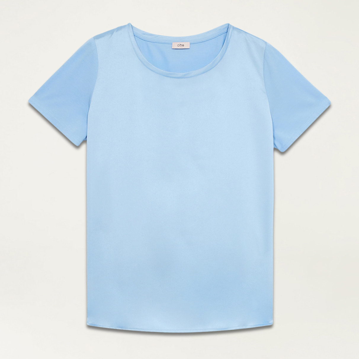 Oltre - Camiseta bimaterial - Light - blue