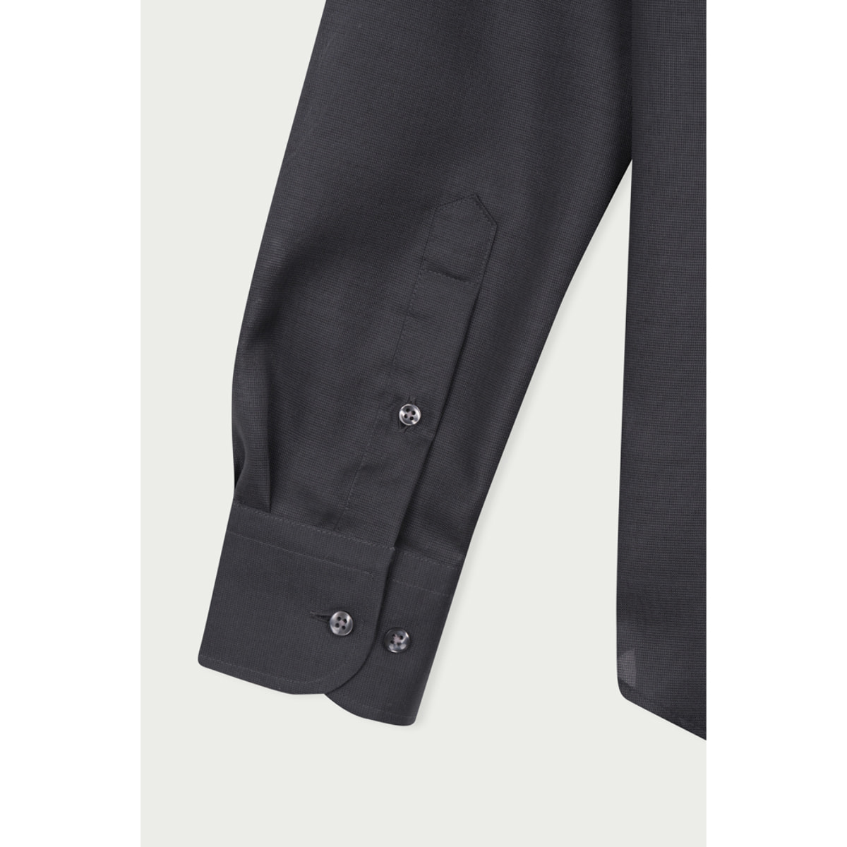 Camicia Uomo 1 Bottone Francese Slim Armaturato Care Free Grigio Scuro