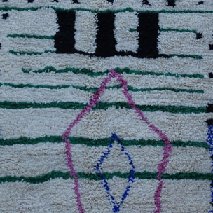 Authentique tapis berbère fait à la main en laine GALE