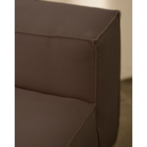 Sillón de pana color gris oscuro de 110x90cm Alto: 70 Largo: 110 Ancho: 90