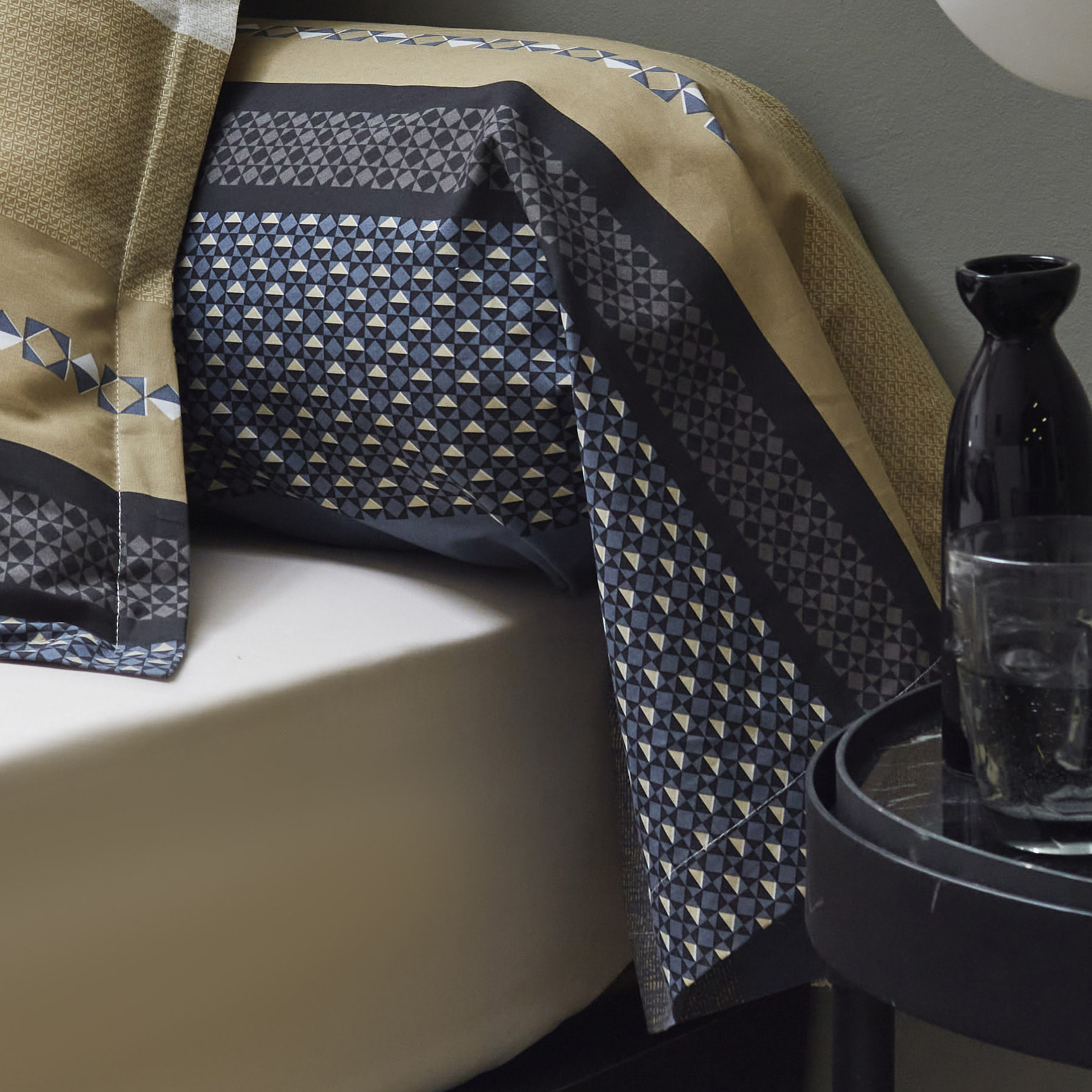 Ensemble draps et traversin Marlow - Beige