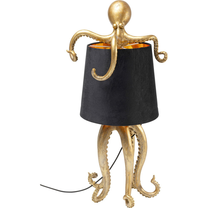 Lampe pieuvre dorée et noire 60cm Kare Design