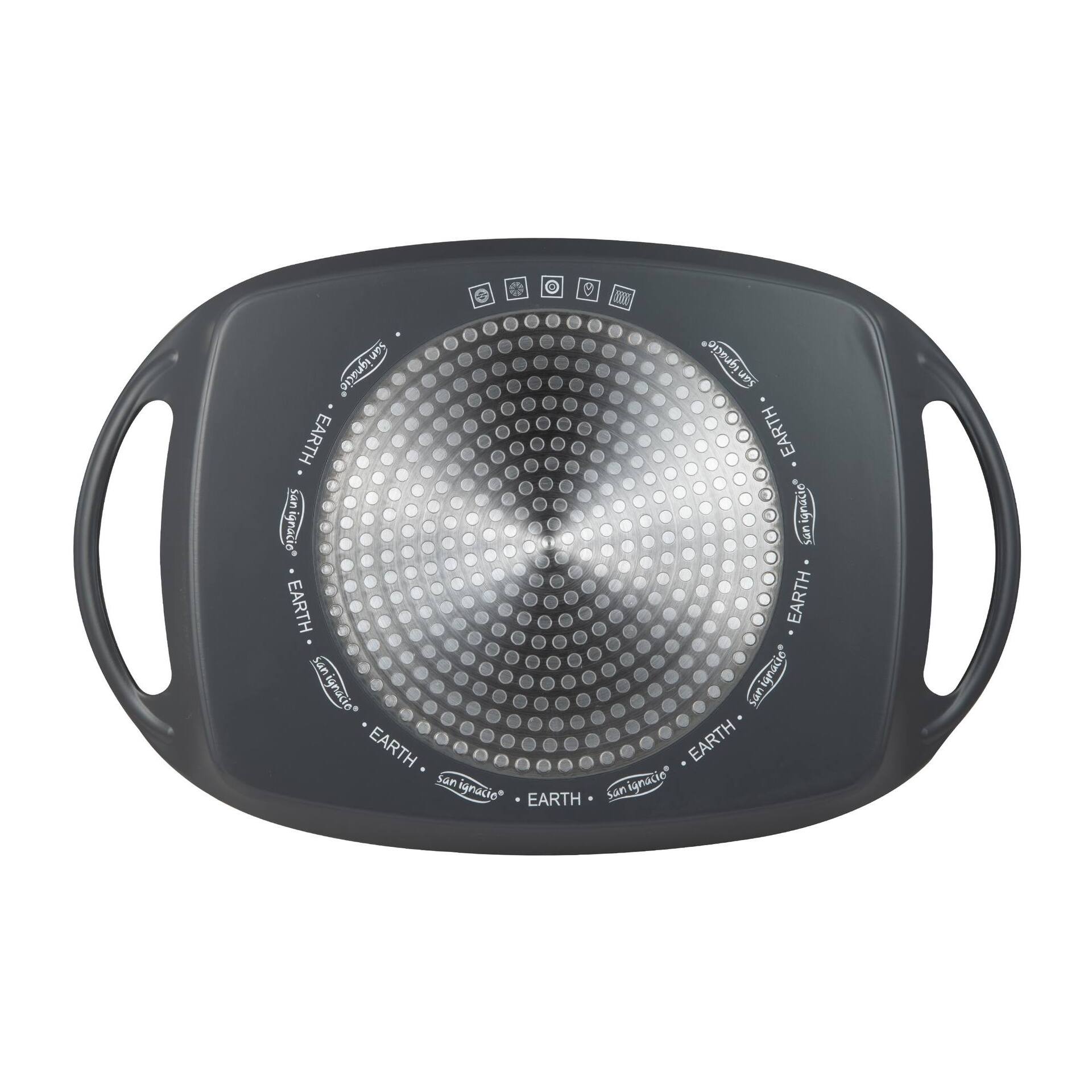 Asador Grill de 36,9x24,6cm en aluminio forjado Earth Grey San Ignacio