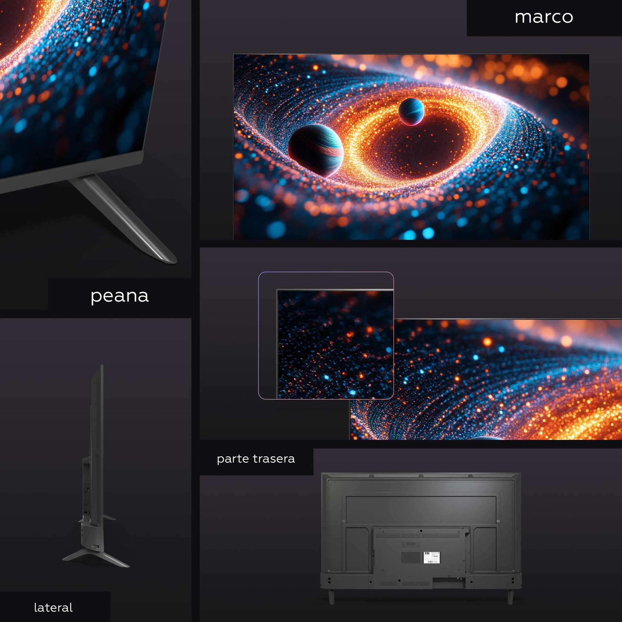 Smart TV 50 pulgadas 4K Hey Google Official Assistant con control por voz. Televisor Android 14 - TD Systems M50C21GLE