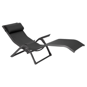 Transat "Decima" anthracite & graphite aluminium traité époxy en texaline