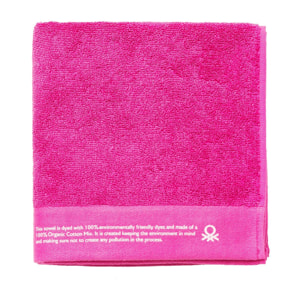 Toalla 50x90cm algodón orgánico 450gsm fucsia be