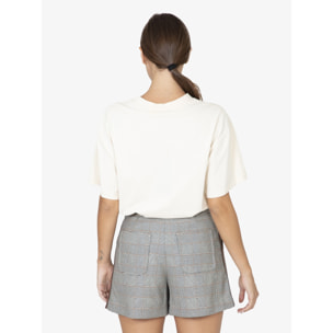 T-Shirt da donna Made in Italy - Modello Celeste - 100% Cotone