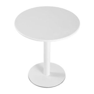 Mesa de exterior redonda Glot Blanco