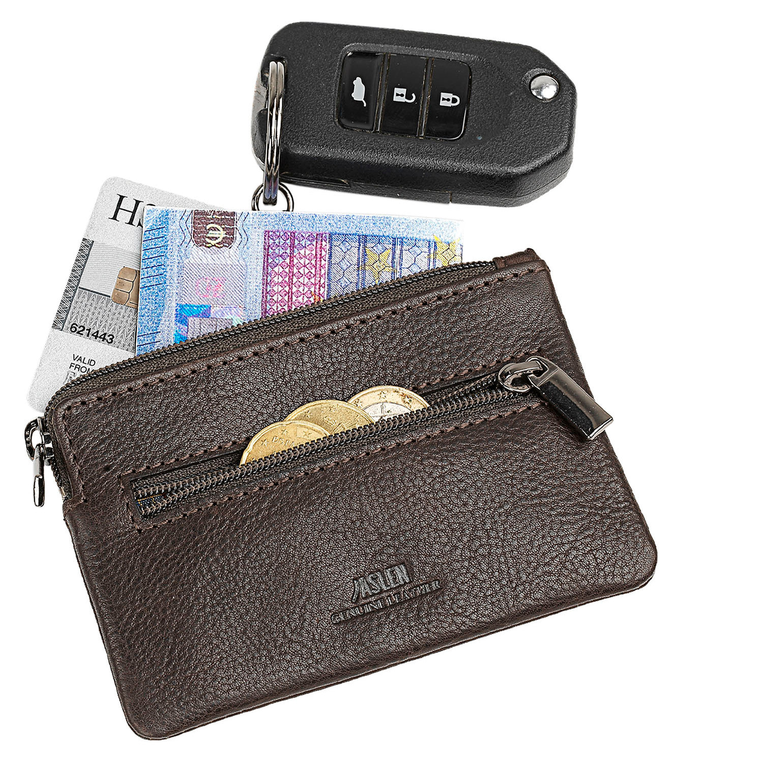 Monedero Piel Hombre Jaslen Hannover Marron