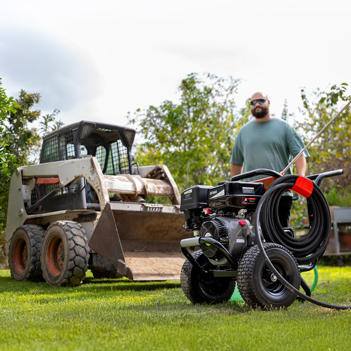 Hidrolimpiadora con motor gasolina 4 tiempos de 210cc 8cv - Greencut JET380X