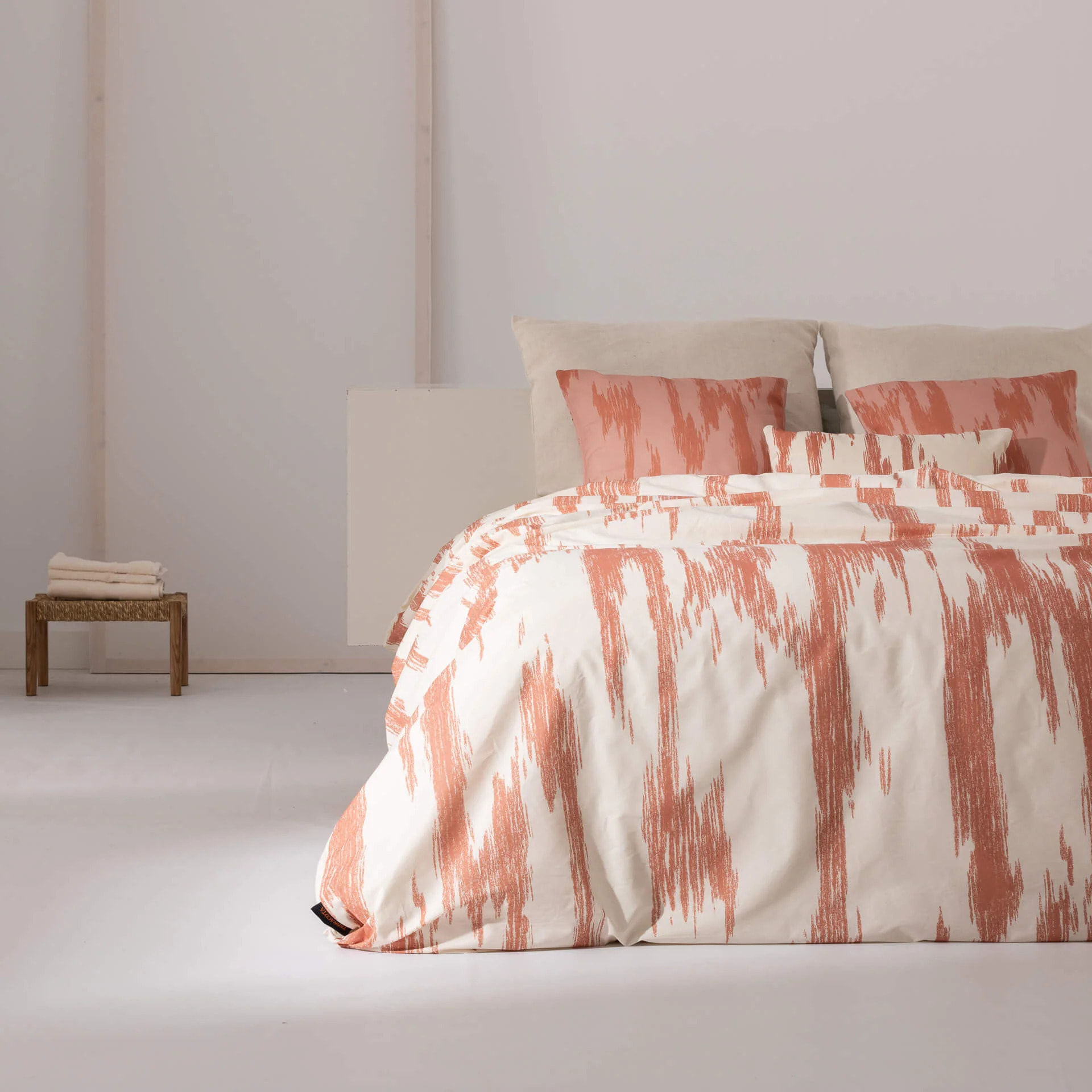 Housse de couette en 100% coton 157 fils Mahón Orange