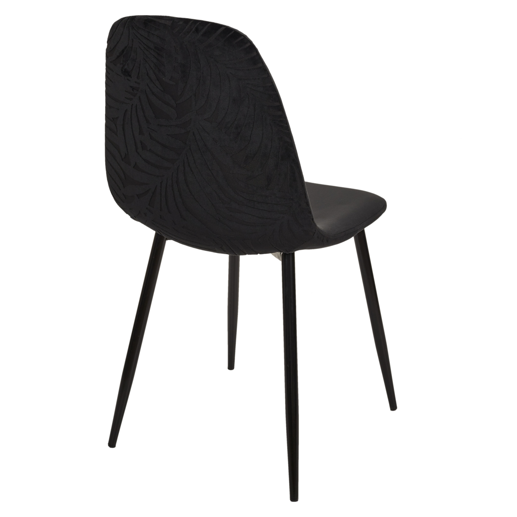 Chaise Pieds Metal Leaf Noir - Lot De 4