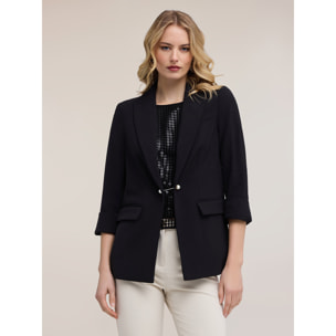 Motivi - Giacca blazer con gemelli gioiello - Nero