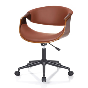 ORESTELUCHETTA poltrona da ufficio MICHIGAN DARK WOOD