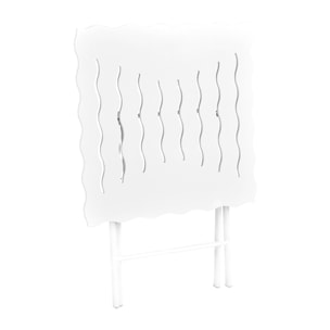 Set de mesa y sillas de jardín blanco