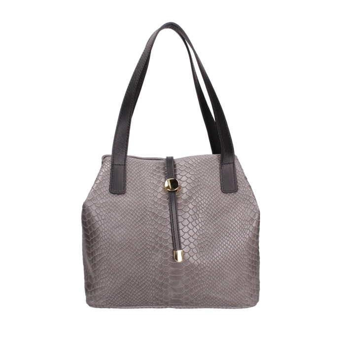 Borsa a mano da Donna Clarissa in Vera Pelle Made in Italy 26x32x15 cm