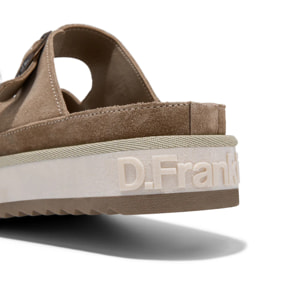 Sandalias Mujer Casual Nordic Buckle Beige D.Franklin